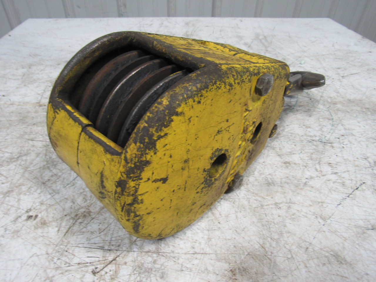 3Sheave Crane Swivel Hook Rope Block 5 Ton 10000Lb 1/2" Cable Wire eBay