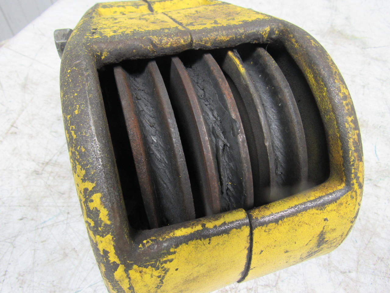 3Sheave Crane Swivel Hook Rope Block 5 Ton 10000Lb 1/2" Cable Wire eBay