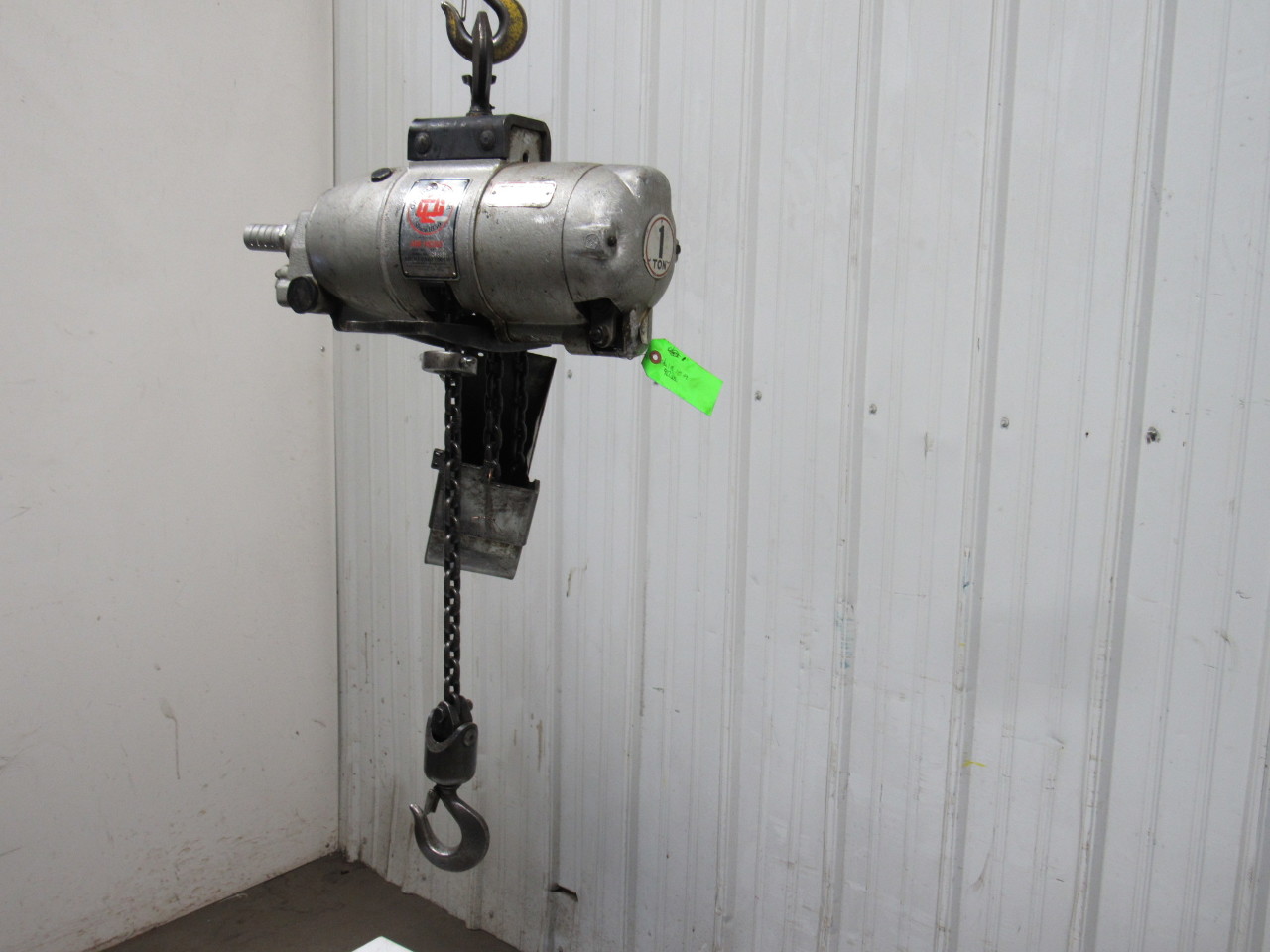 Gardner Denver 862V20L 1 Ton Air Pneumatic Chain Hoist 10' Lift eBay
