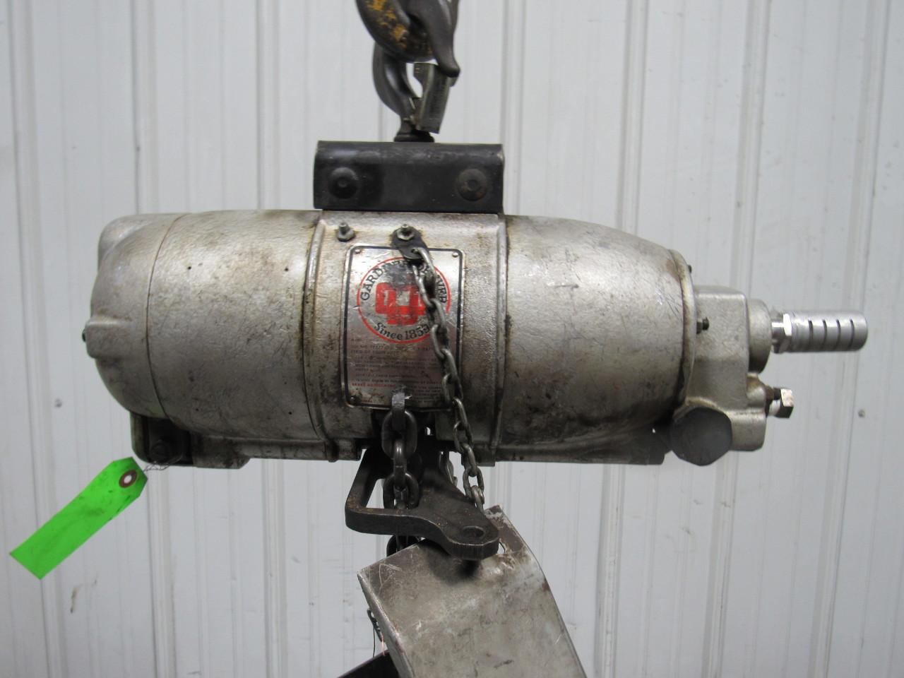 Gardner Denver 862V20L 1 Ton Air Pneumatic Chain Hoist 10' Lift eBay