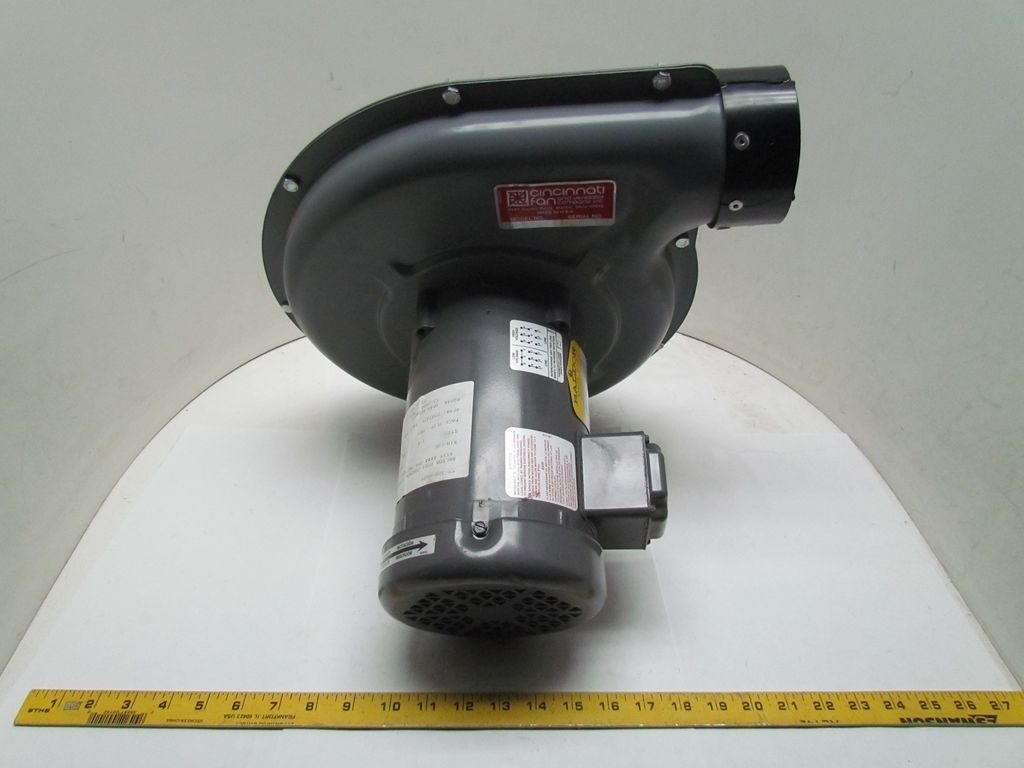 Cincinnati Fan SPB9 Dust Collector 1/2 HP 3 ph 5"inlet 4"outlet 11