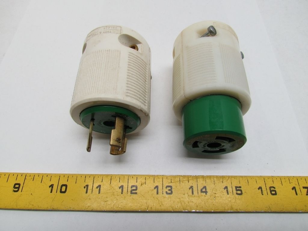 Leviton 30A 250V 3ph Nema L1130 Male & Female Cord Ends