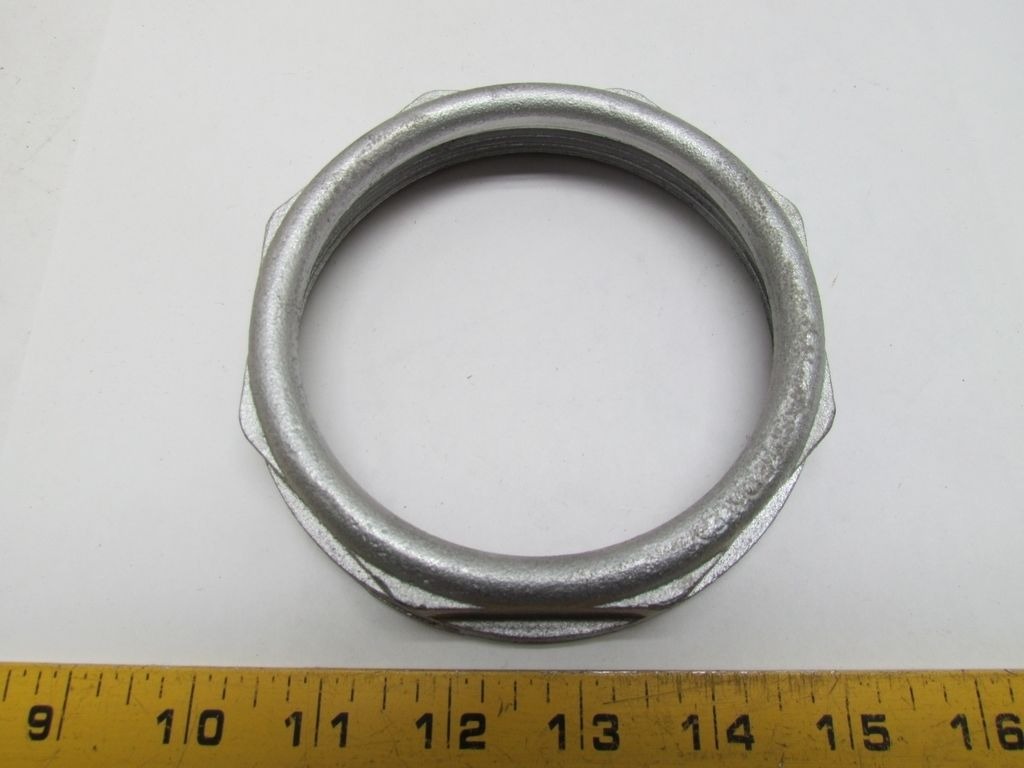 OZ Gedney Locknut Bushing For 4in Conduit Mall Iron Galv eBay