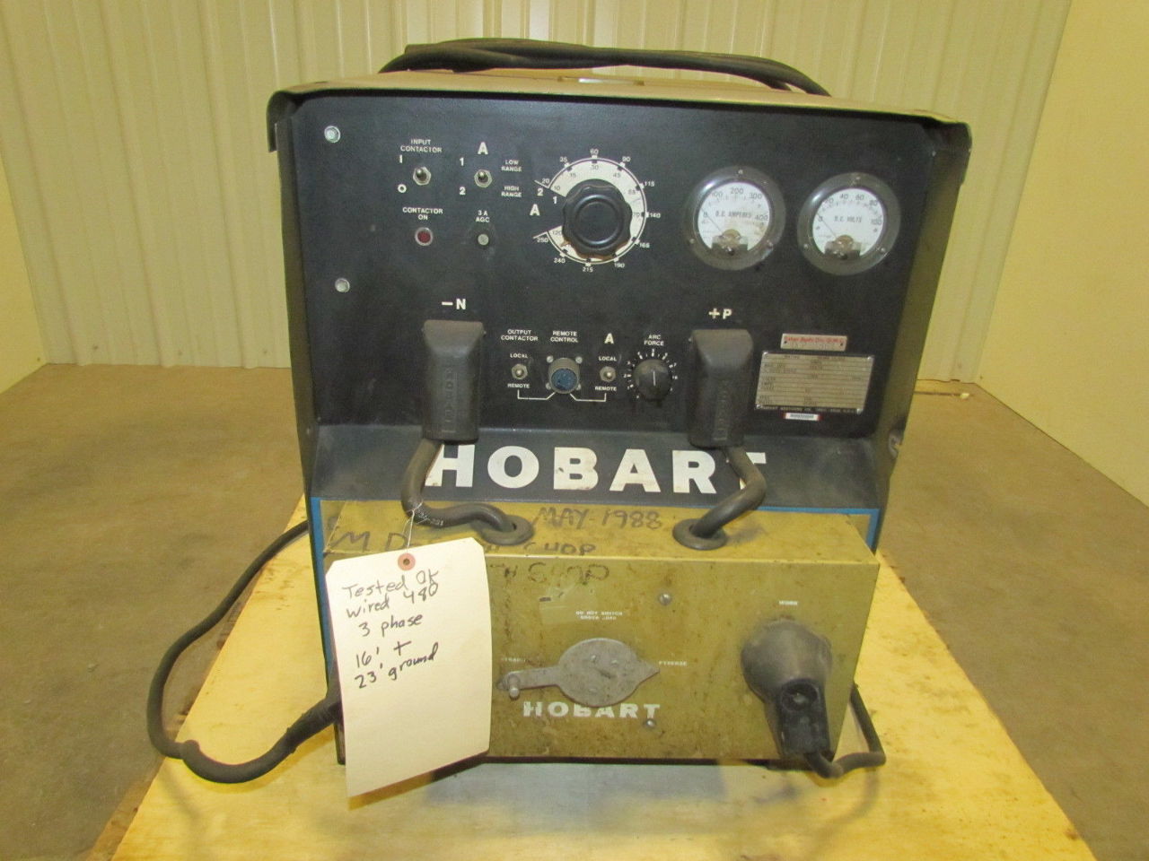 Hobart MegaArc 200 R200S Stick Welder 200Amp 3ph with leads