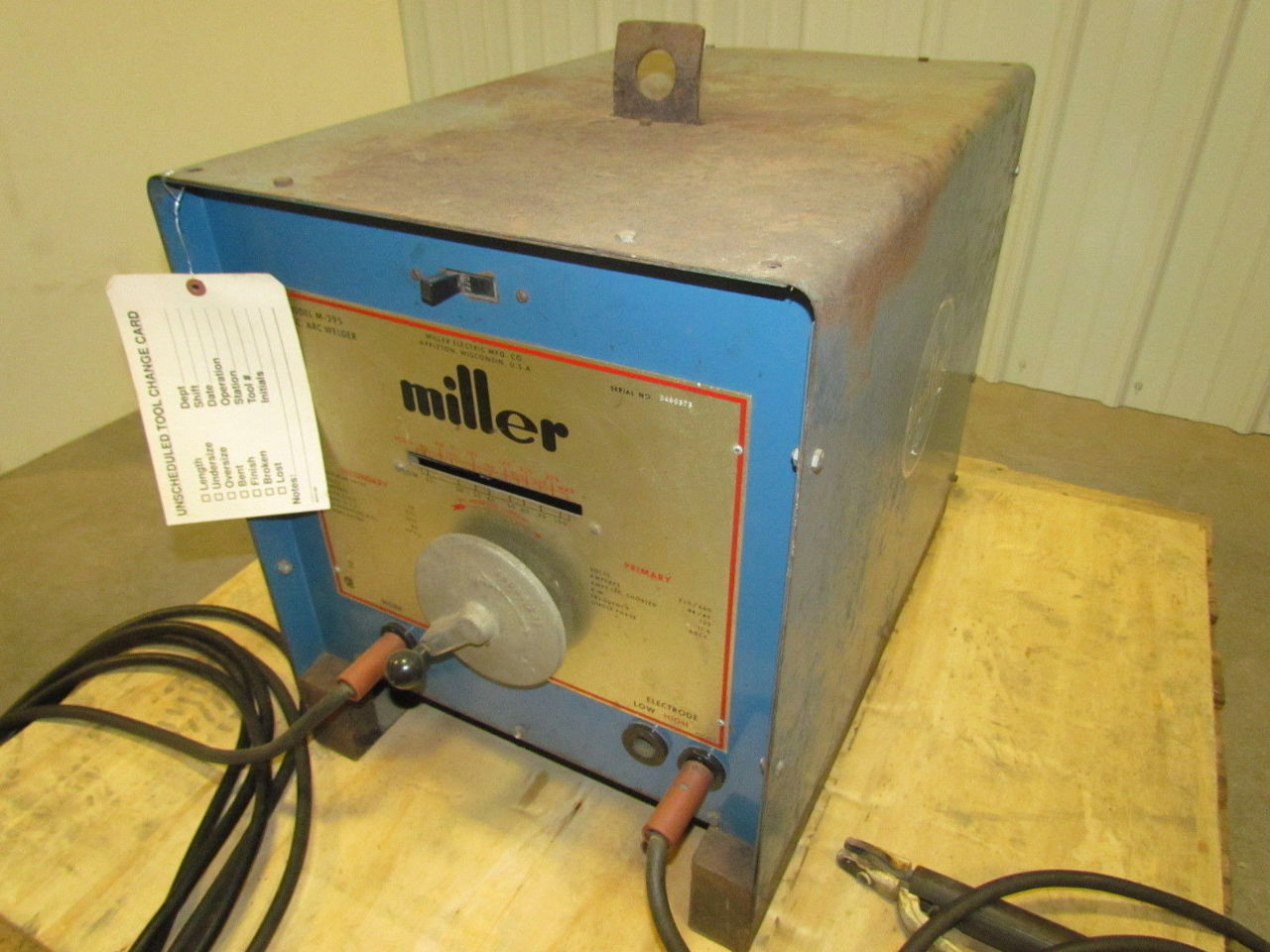 Miller M295 AC Arc Welder With Leads 295 Amp 1ph Single Phase eBay