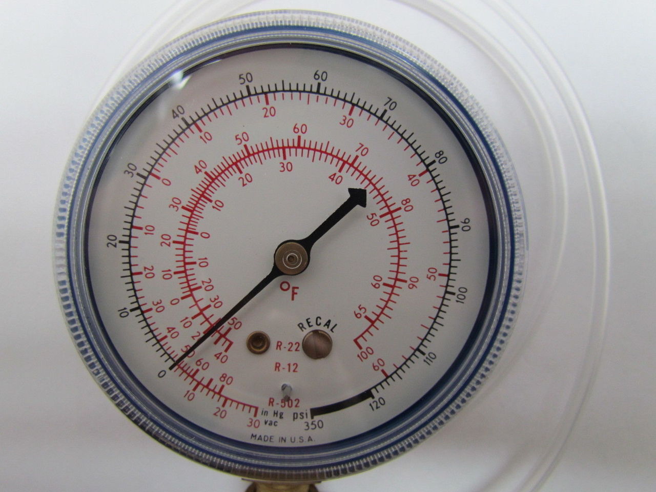 Marconi 371114 Vacuum Pressure Gauge Kit 1/4"MNPT R502 R12 R22 eBay