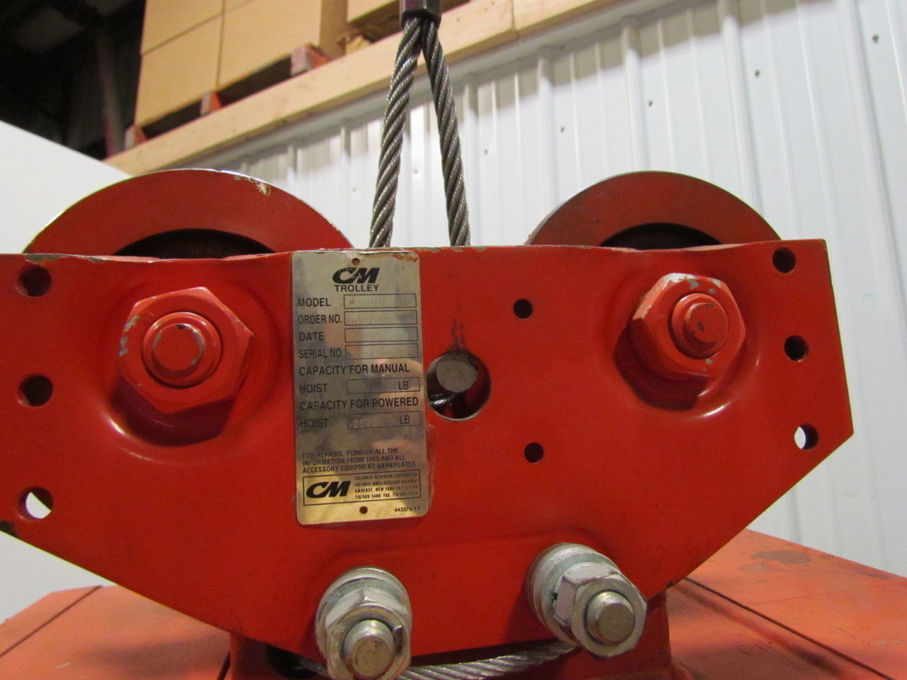 CM Lift Tech 806018 1Ton Bridge Crane Hoist 26ft lift 16FPM Trolley Pendant eBay