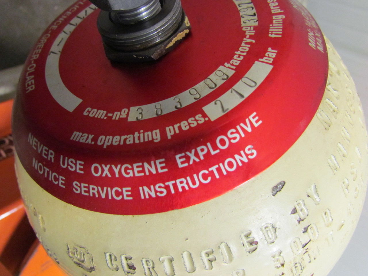 Hydac SB 21032A 1/1122 Hydraulic Bladder Accumulator 3000 PSI eBay