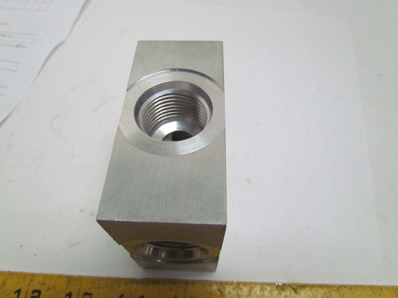 Sun Hydraulics BAL OBV2A2 Aluminum Manifold Block 3port Hydraulic New