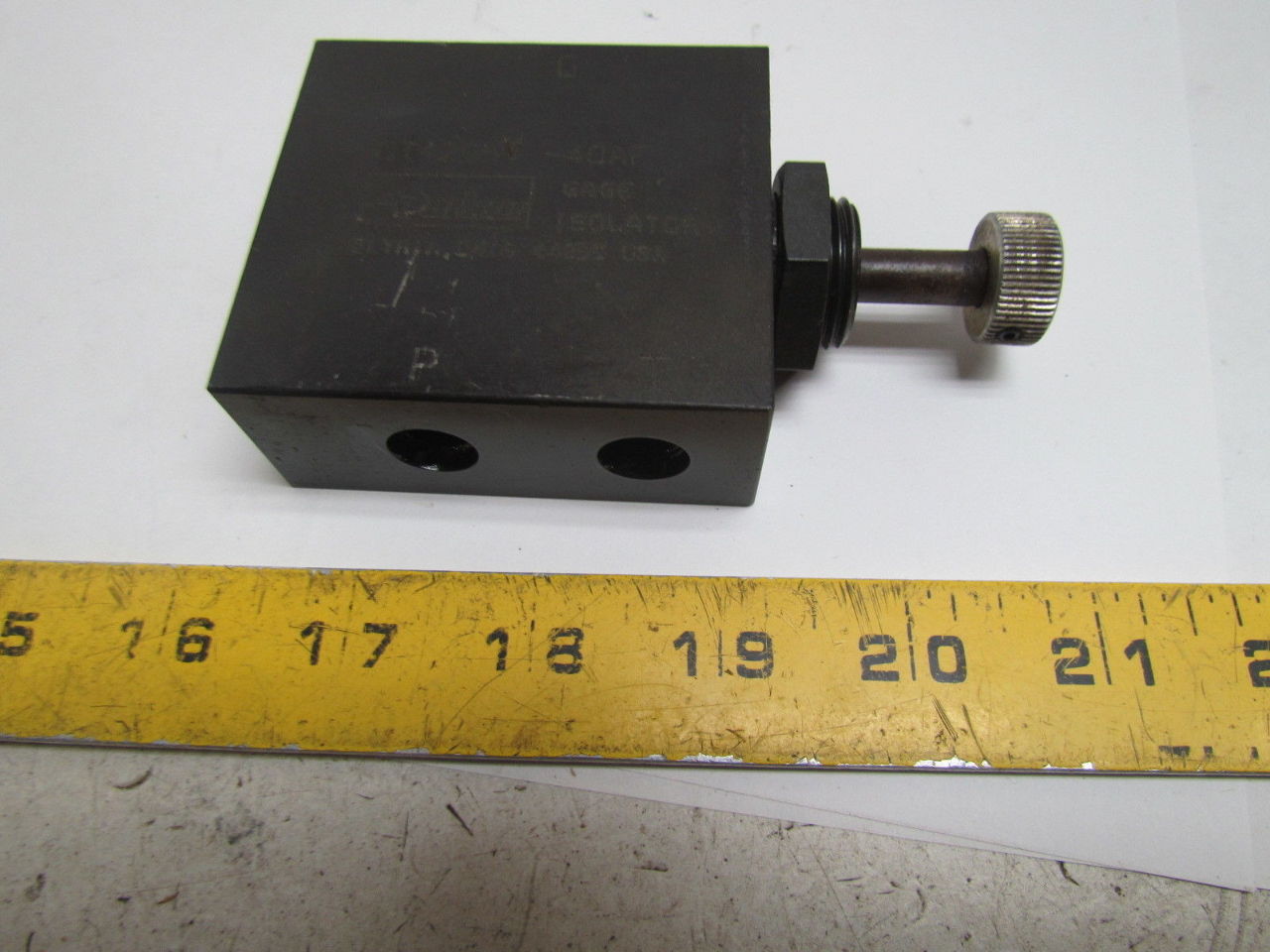 Parker GT420SV 40AF Hydraulic Gauge Isolator Valve