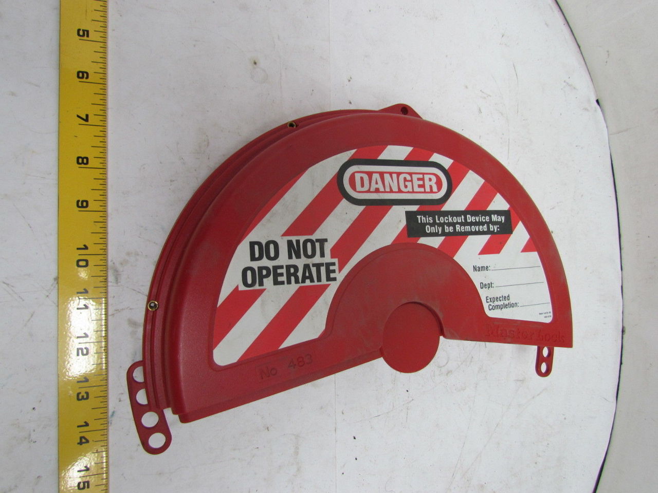 MasterLock 483 gate Valve handle Lockout 610" dia Hand Wheels Guard eBay