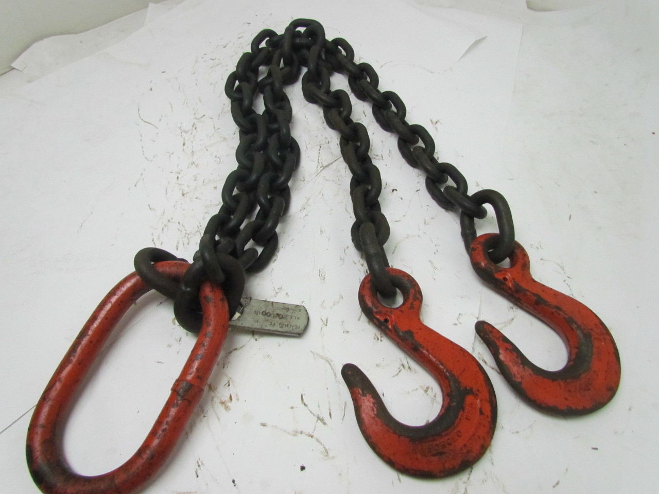 CM HercAlloy 1/2"x5' DOS Chain 2Leg Sling Hook Master Link WLL 20800