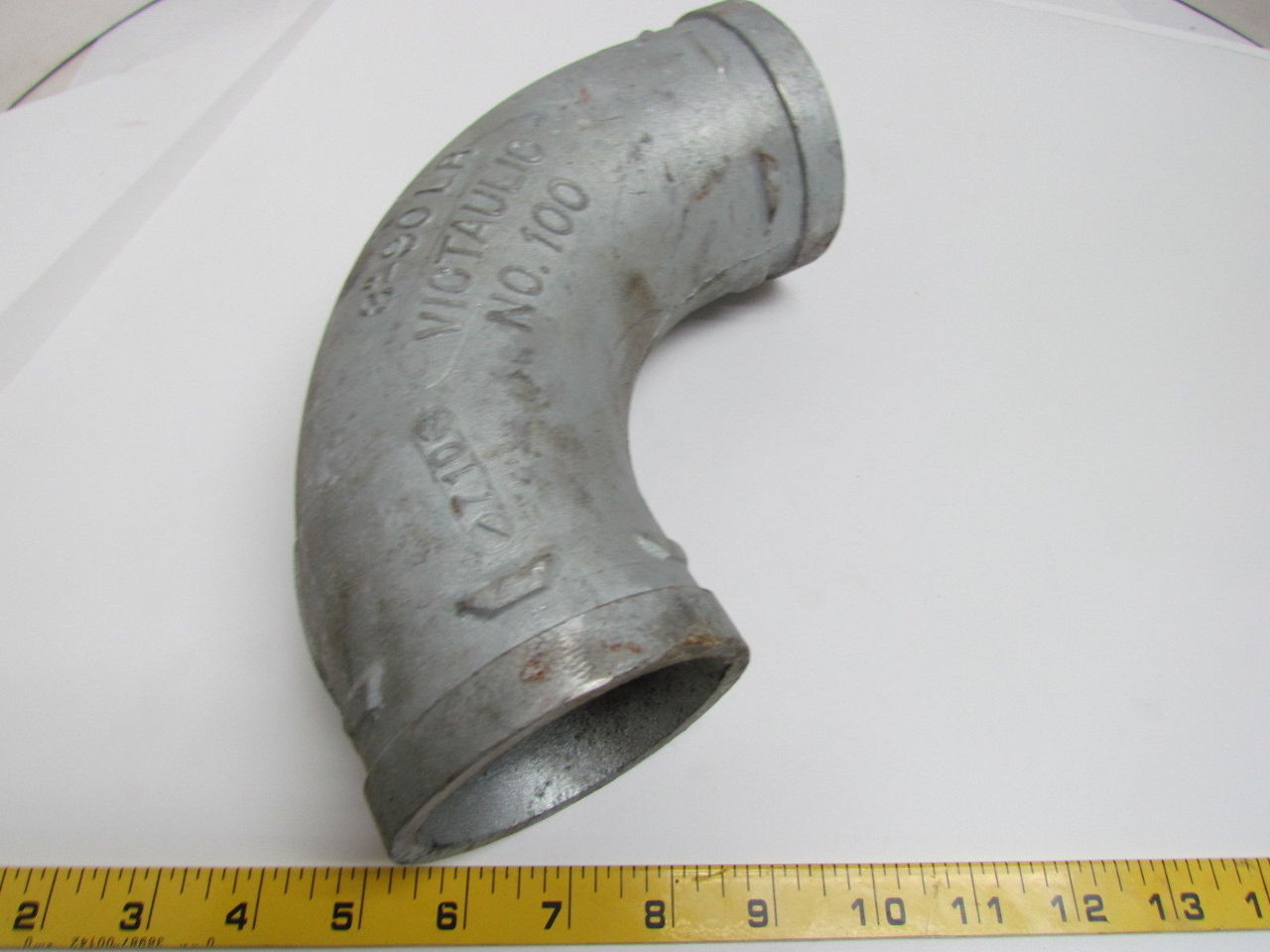 Victaulic No 100 3"90 Degree Long Radius Grooved Pipe Fitting