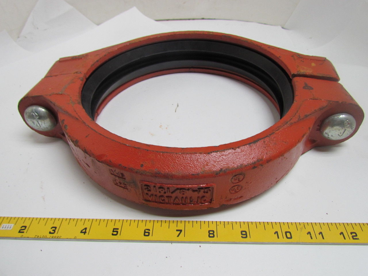 Victaulic 8" Rigid Coupling Style 7 W/Gasket 219.1/8"75 Bullseye