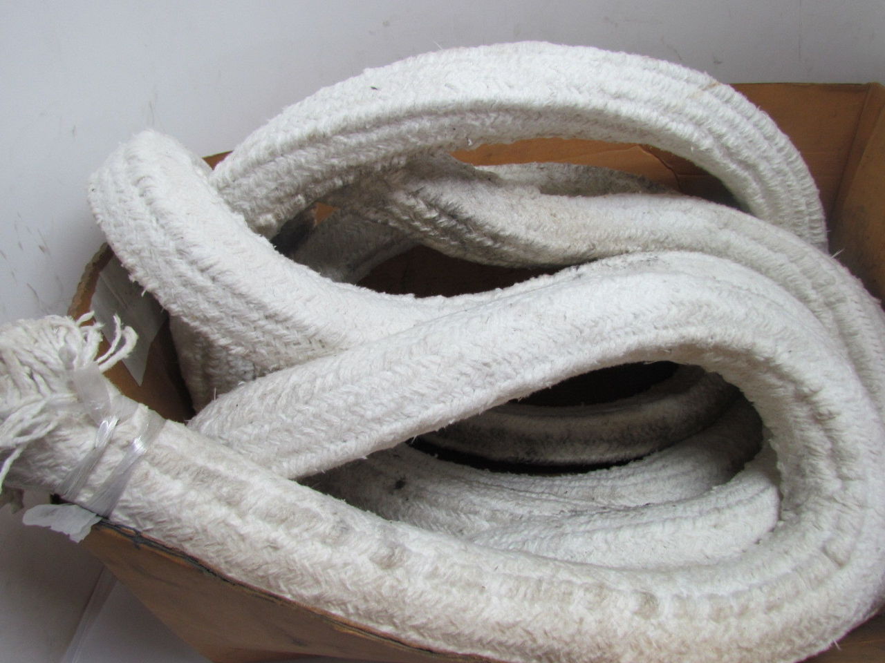 High Temp Heat Resistant Square Braided Fiber Rope Dry Packing 2" sq 25