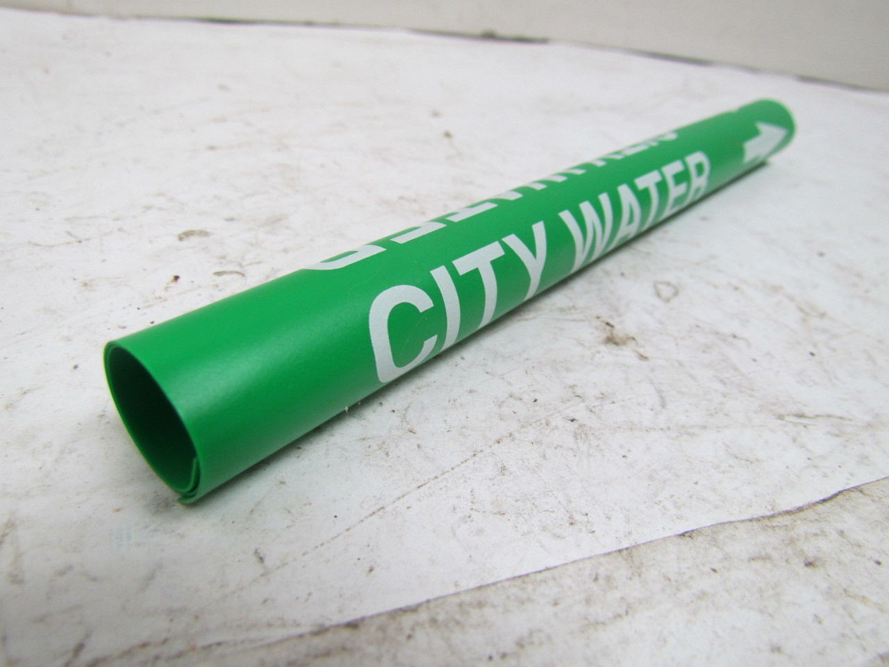 Brady SnapOn Type Pipe Marker City Water Size A Fits 3/4" to 1" Lot of