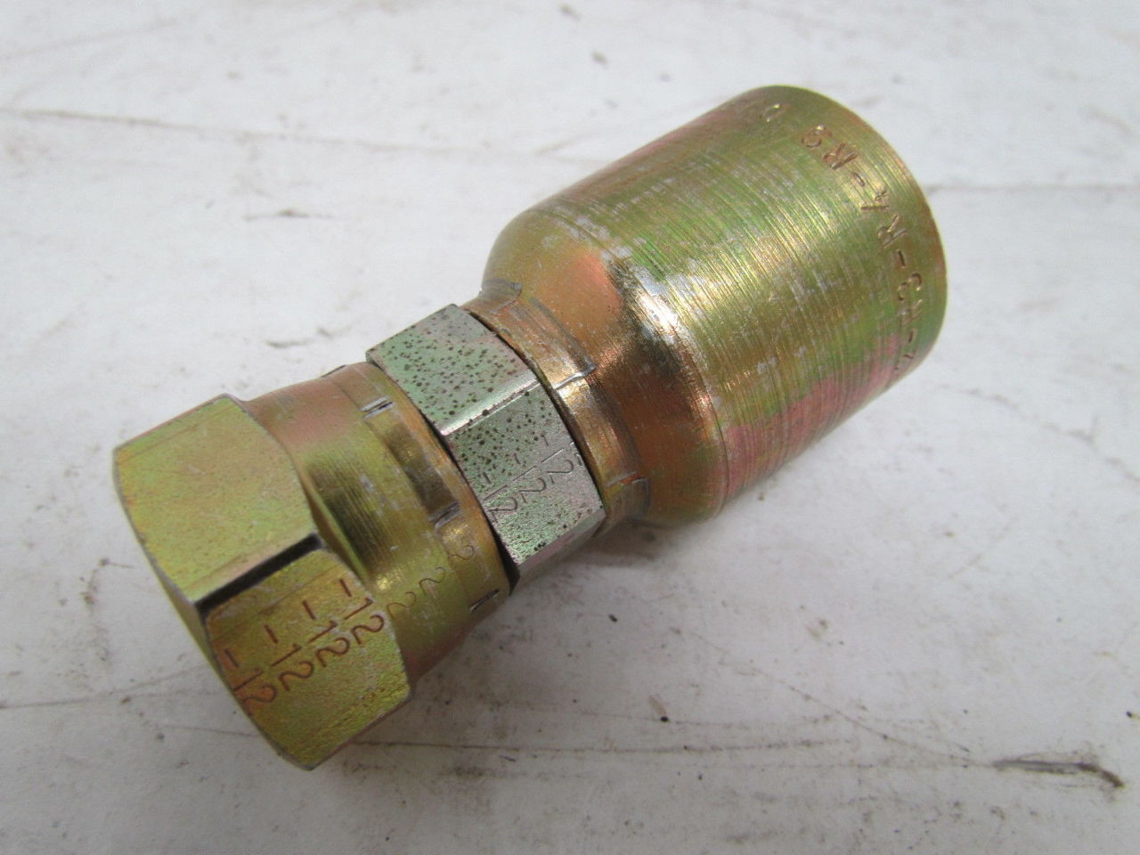 Parker 12 Female JIC 37deg Swivel Straight x 3/4" ID Hose Fitting