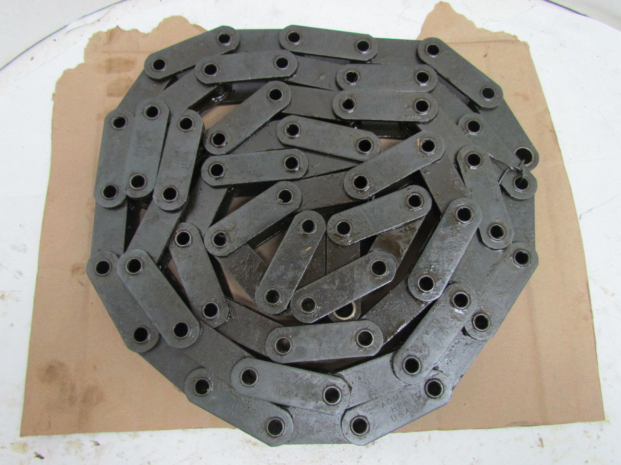 ACME C2080 RIV Riveted Double Pitch Hollow Pin Roller Chain 10 ft USA eBay