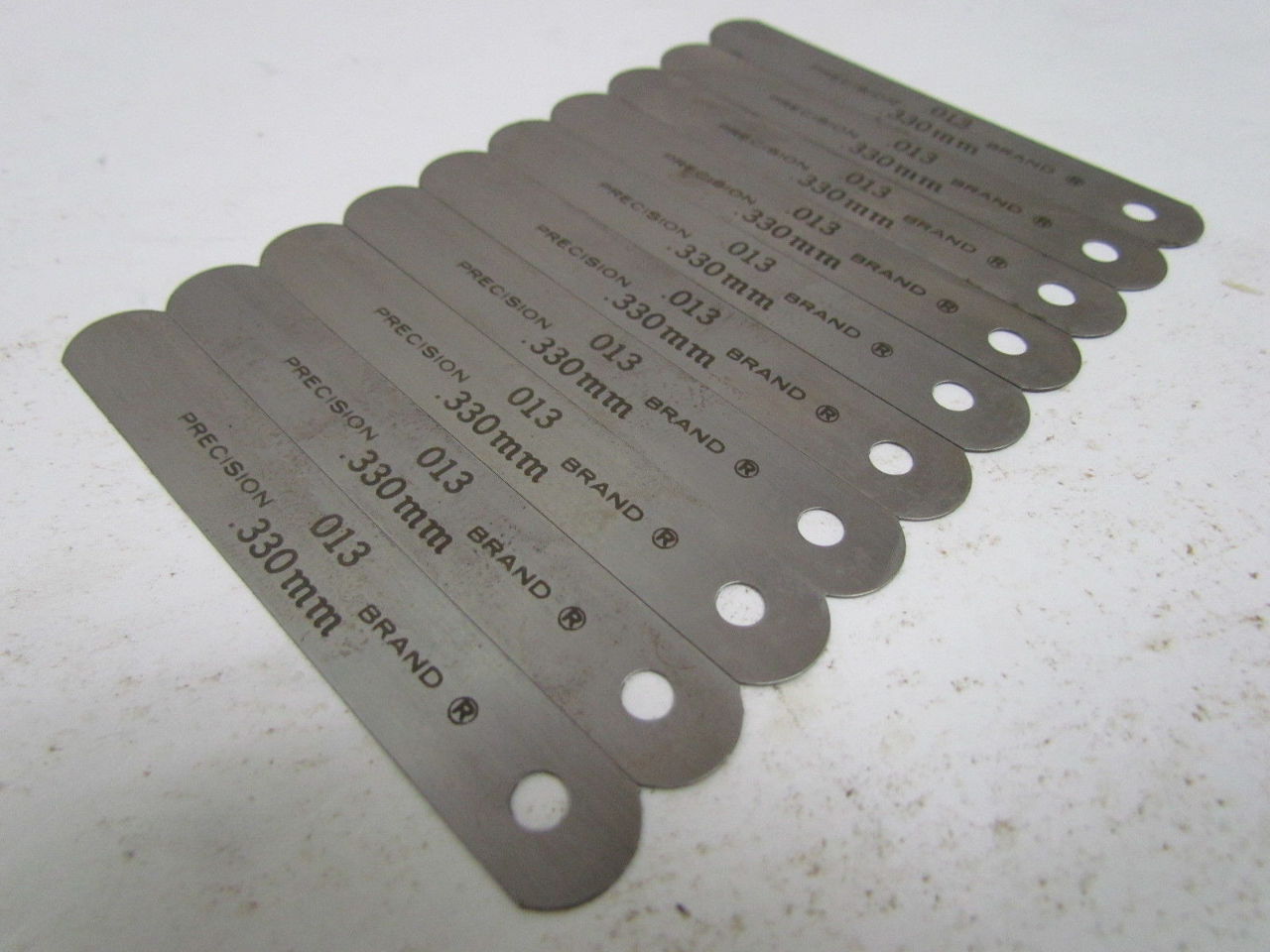 Precision Brand Feeler Stock Thickness Gauge .013"" .330mm Steel Gage 10pcs