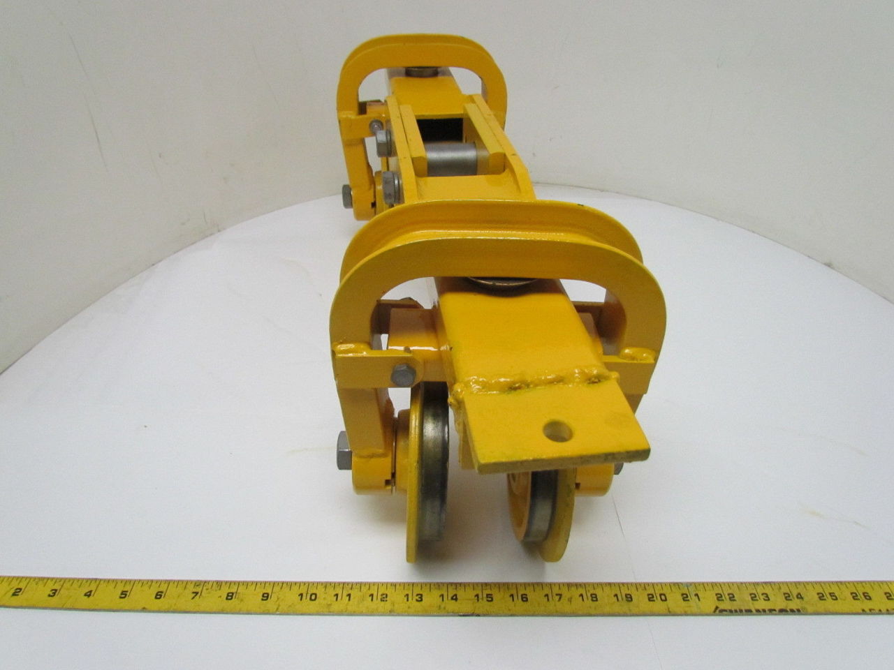 Trambeam Curved IBeam Hoist Push Trolley 31/2" Rail 5" Wheels Heavy