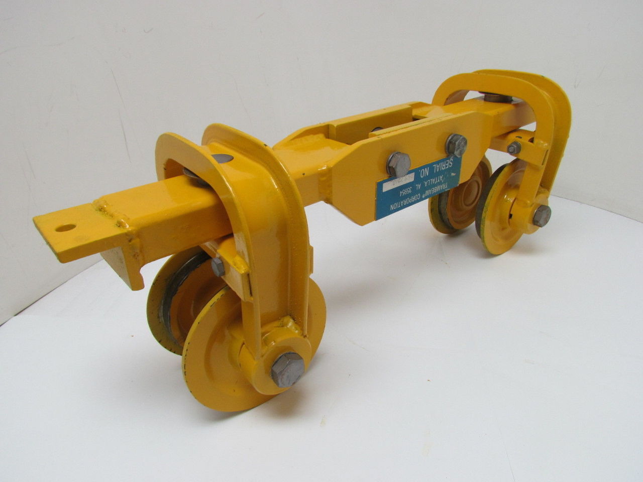 Trambeam Curved IBeam Hoist Push Trolley 31/2" Rail 5" Wheels HeavyDuty