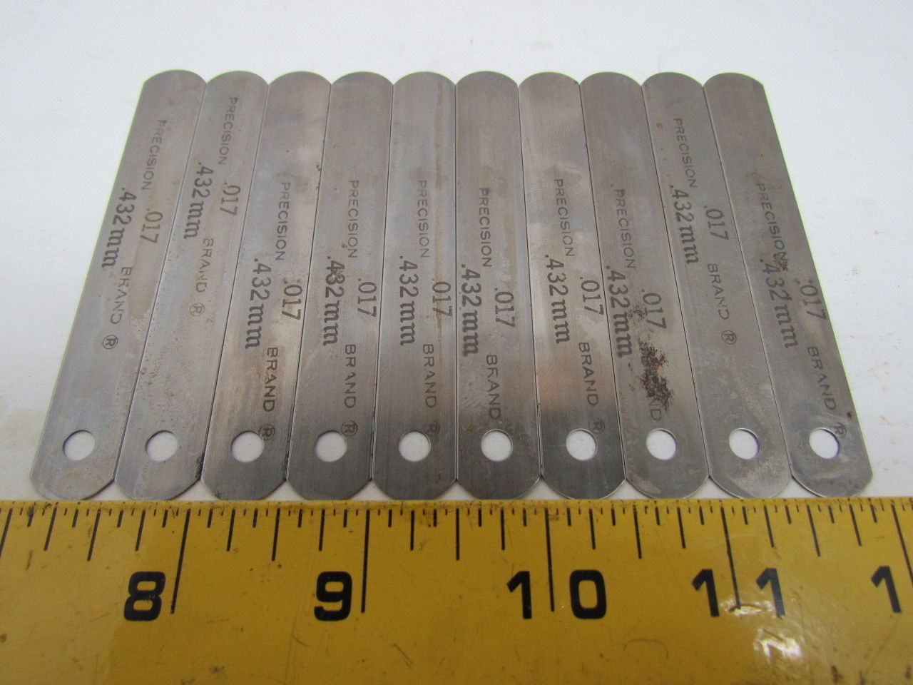 Precision Brand Feeler Stock Thickness Gauge .017" .432mm Steel Gage