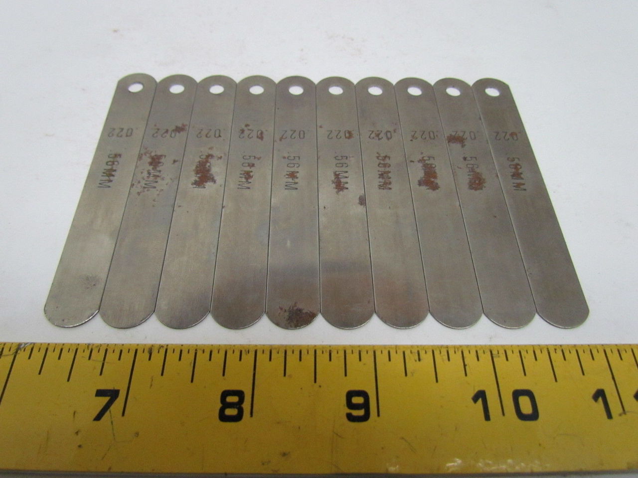 Feeler Stock Thickness Gauge .022" .56mm Steel Gage 10pcs eBay