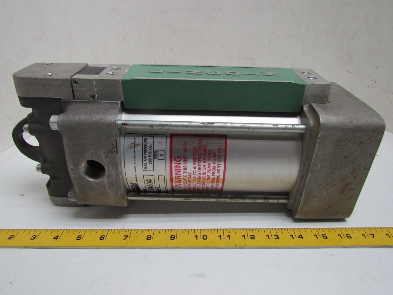 Lincoln 84804 Pneumatic Oil Pump Air Motor 4" Grease Pump Airmotor Ser