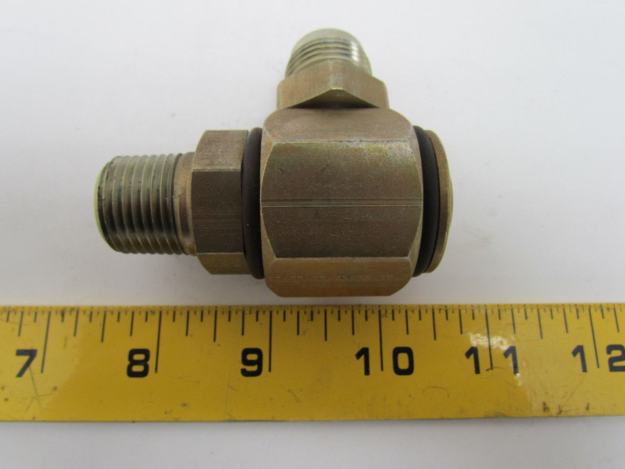 Parker S2103810 1/2x5/8" 10 JIC Hydraulic Swivel Fitting 90 Degree