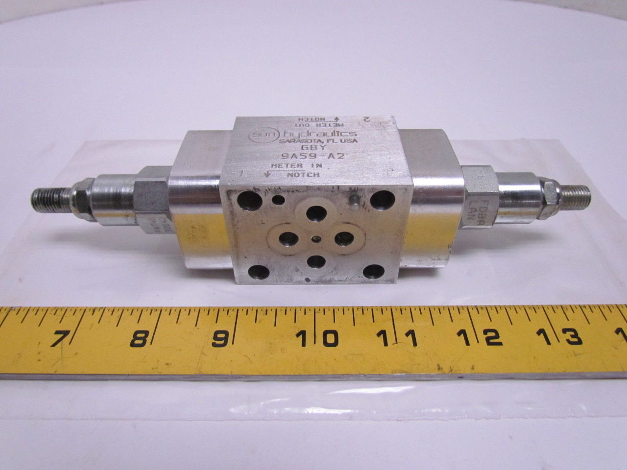 Sun Hydraulics GBY 9A59A2 Solenoid Valve Sandwich Body NFPA D01, CETOP 3 eBay