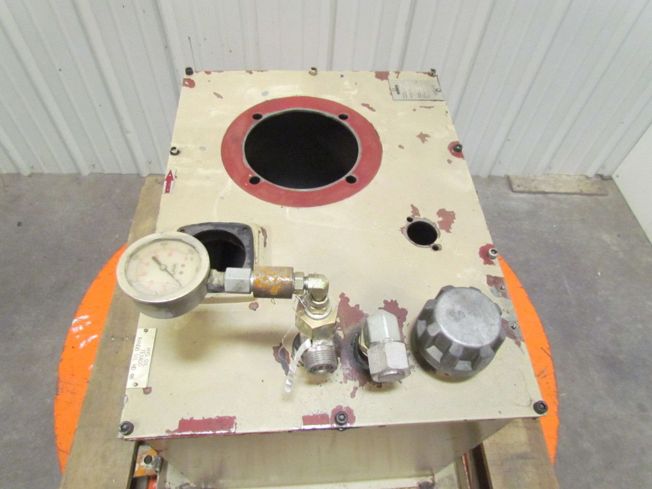 Rexroth 20 Gallon Hydraulic Oil Reservoir W/Breather Cap & Sight Glass