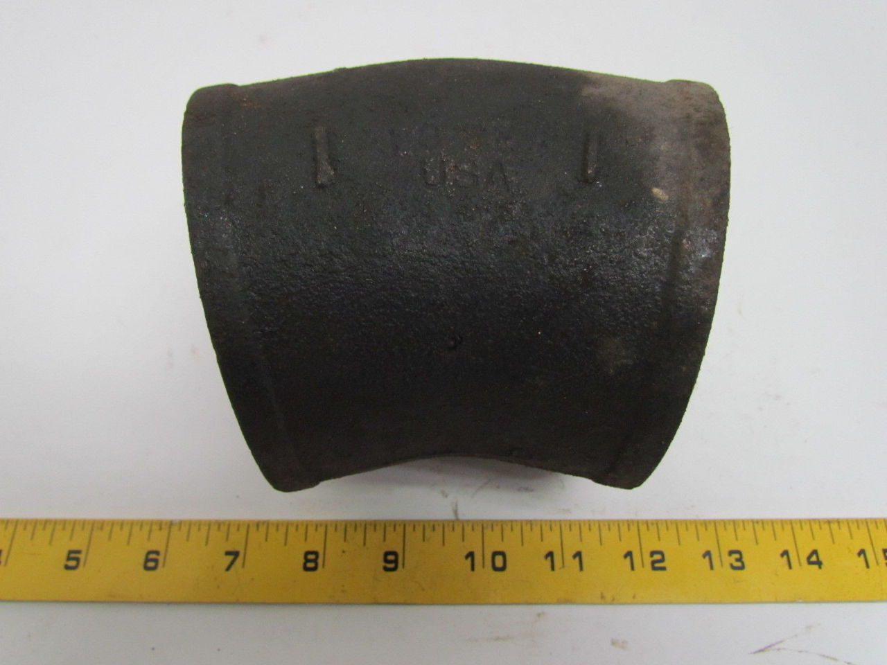 Charlotte Pipe NH 14 00185 4in Cast Iron No Hub Sixteenth Bend Elbow