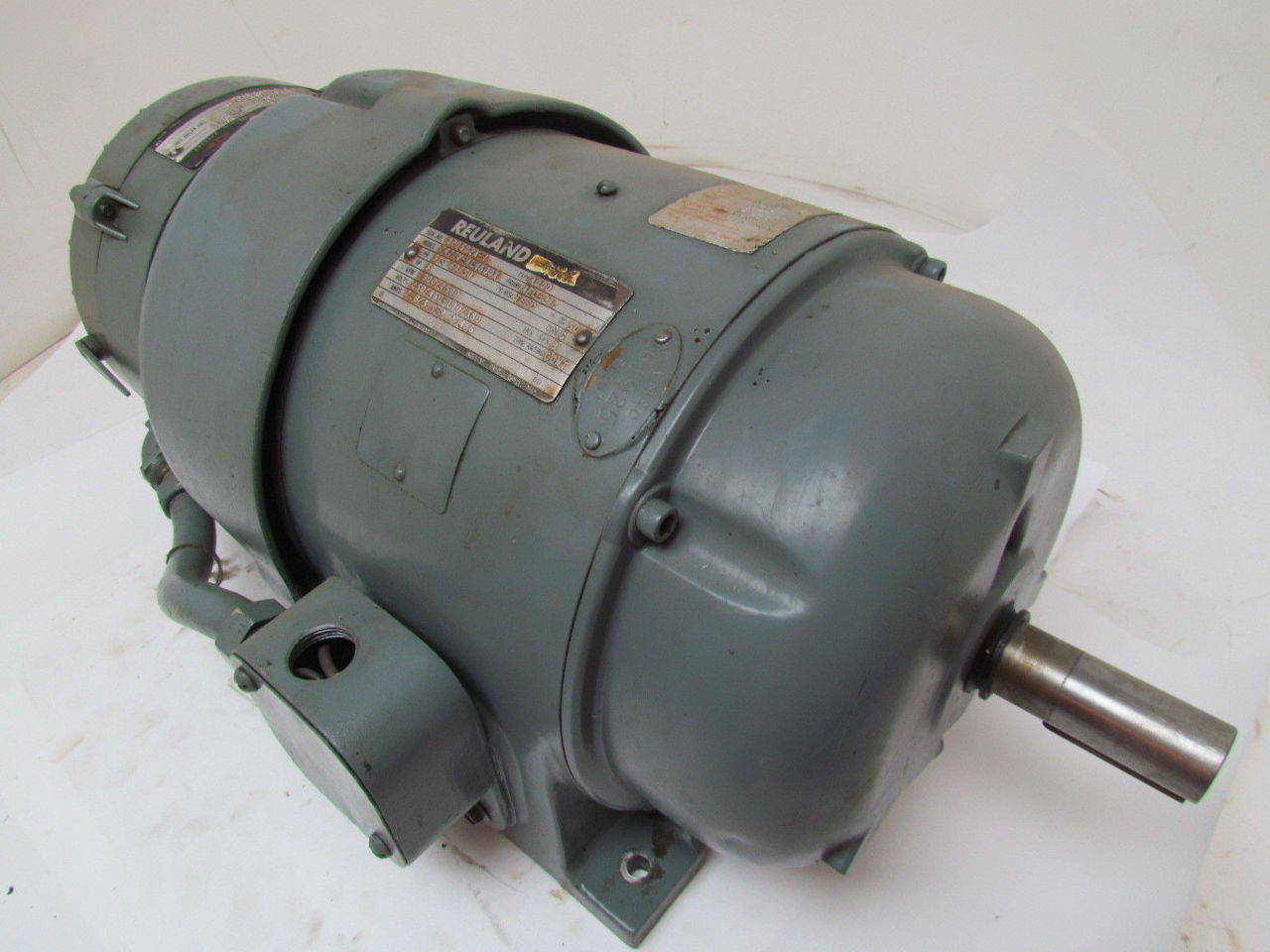 Reuland 3 HP 3 PH 1800 RPM 230/460V TEFC Electric Motor w/OLDA
