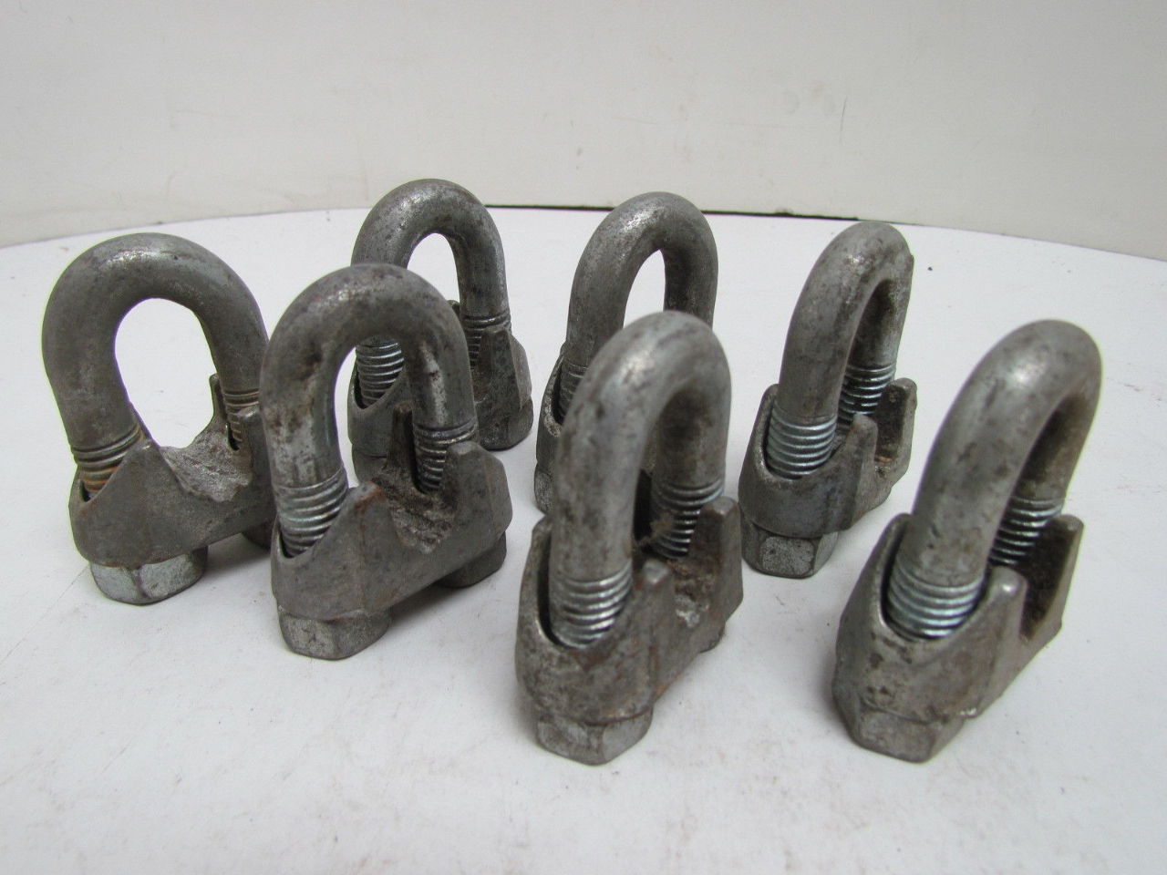 1/2" Galvanized Wire Rope UBolt Cable Clips 7pcs