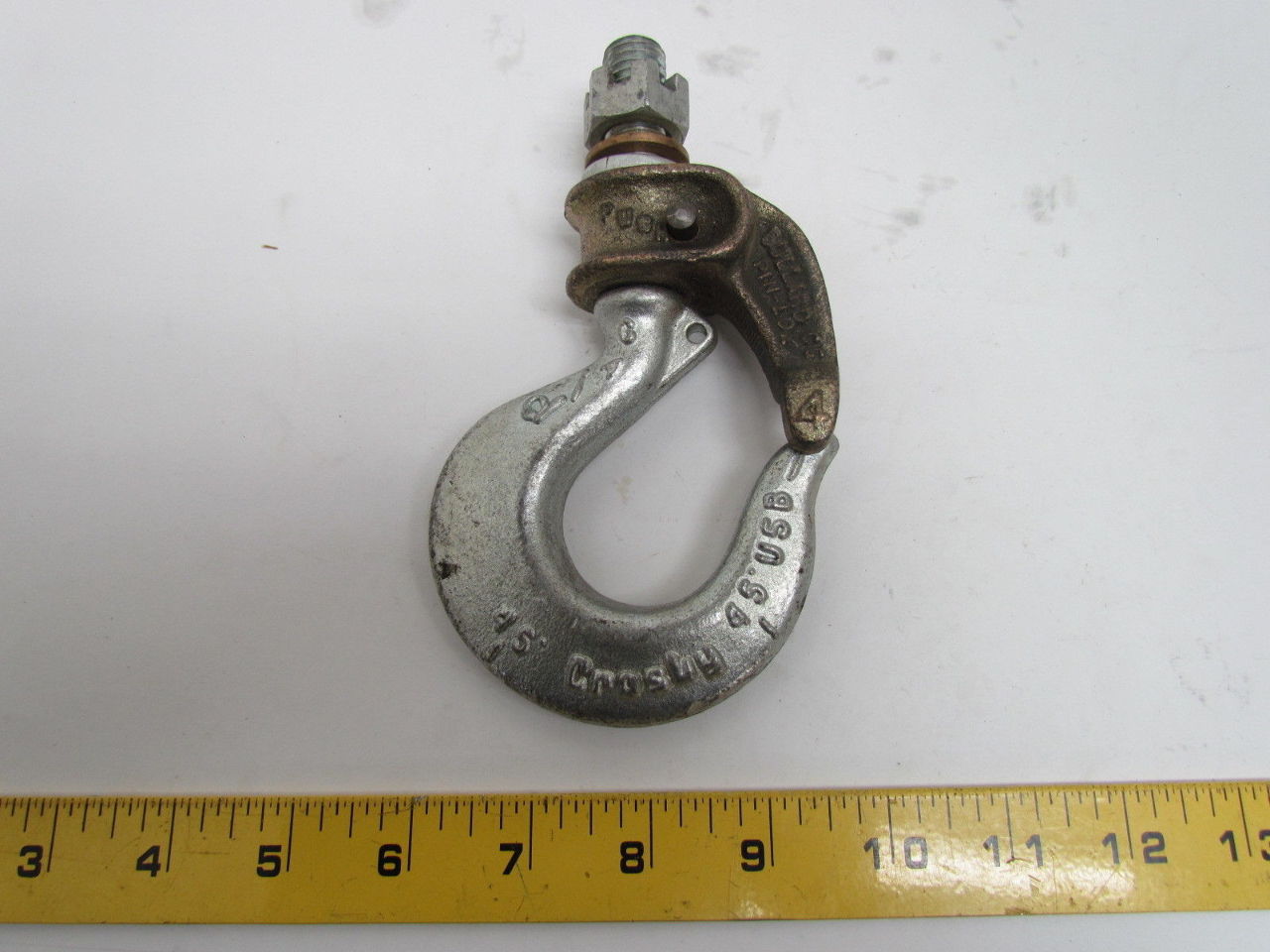 Crosby Bullard 1050628 4" PinLok Golden Gate Shank Hook SelfClosing 1