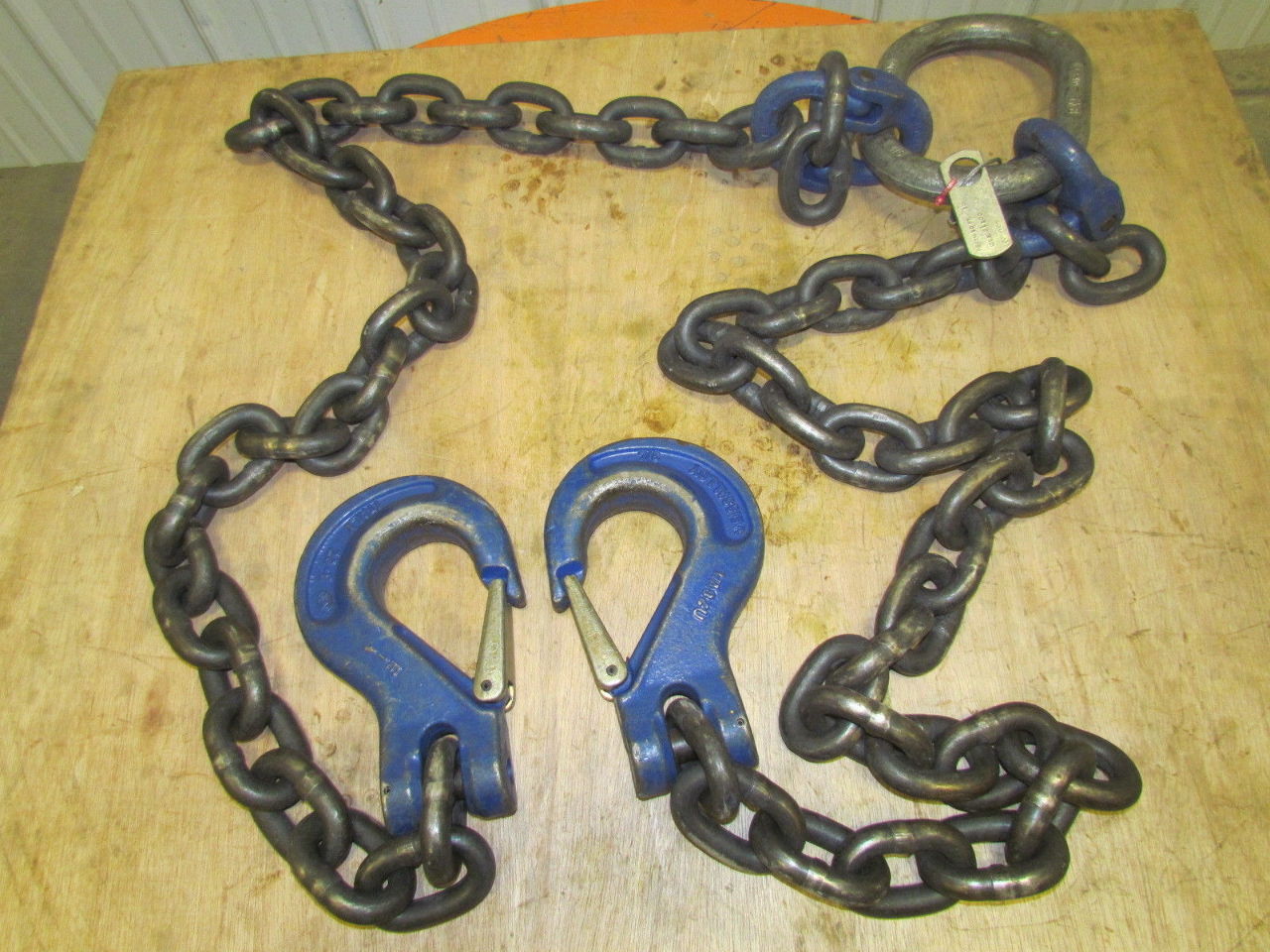 Crosby Grade 100 3/4"x94" DOS 2Leg Double Chain Rigging Sling WLL