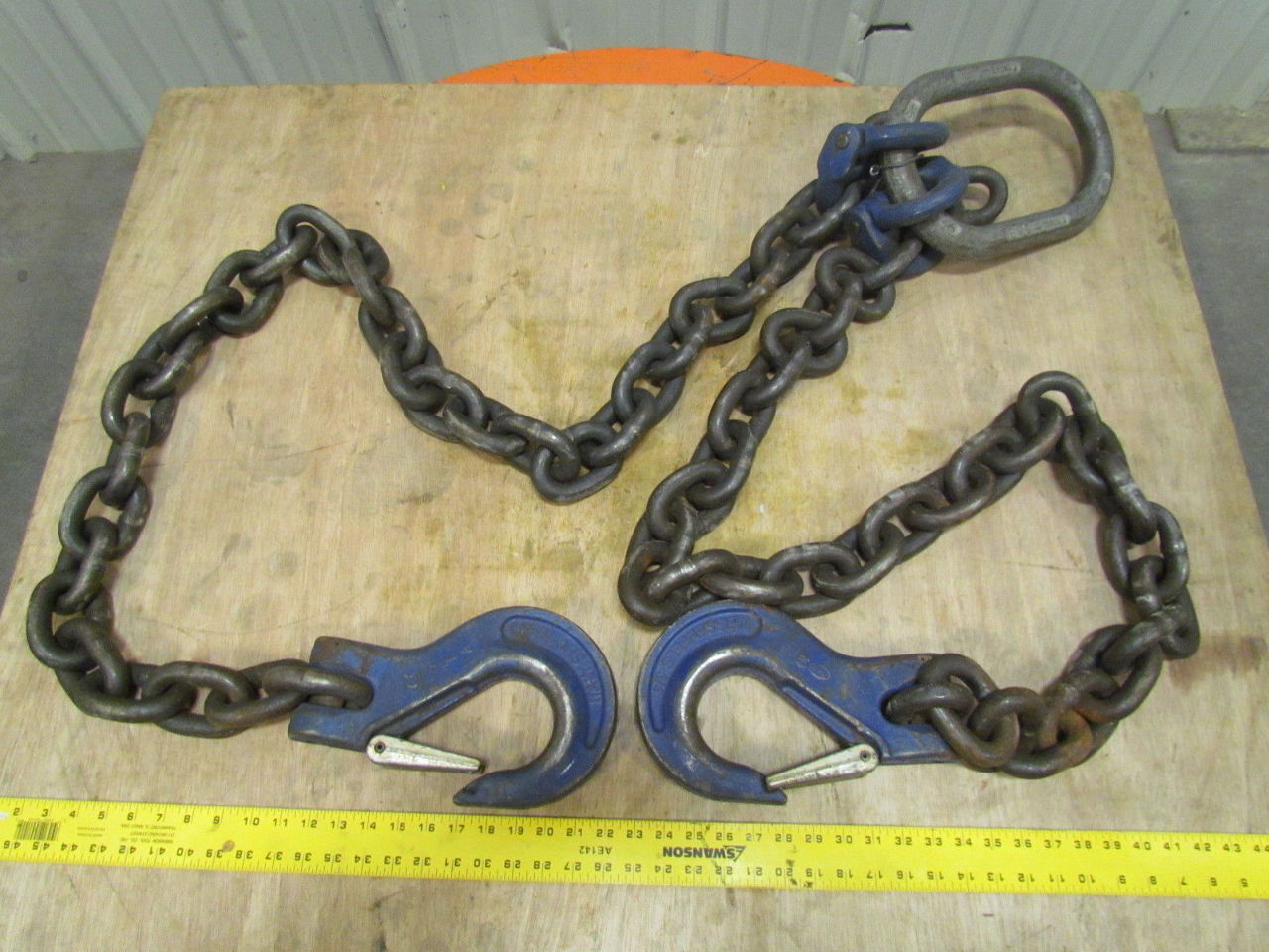 Crosby 3/4"x94" DOS 2Leg Double Chain Sling Grade 100 WLL 61100Lb