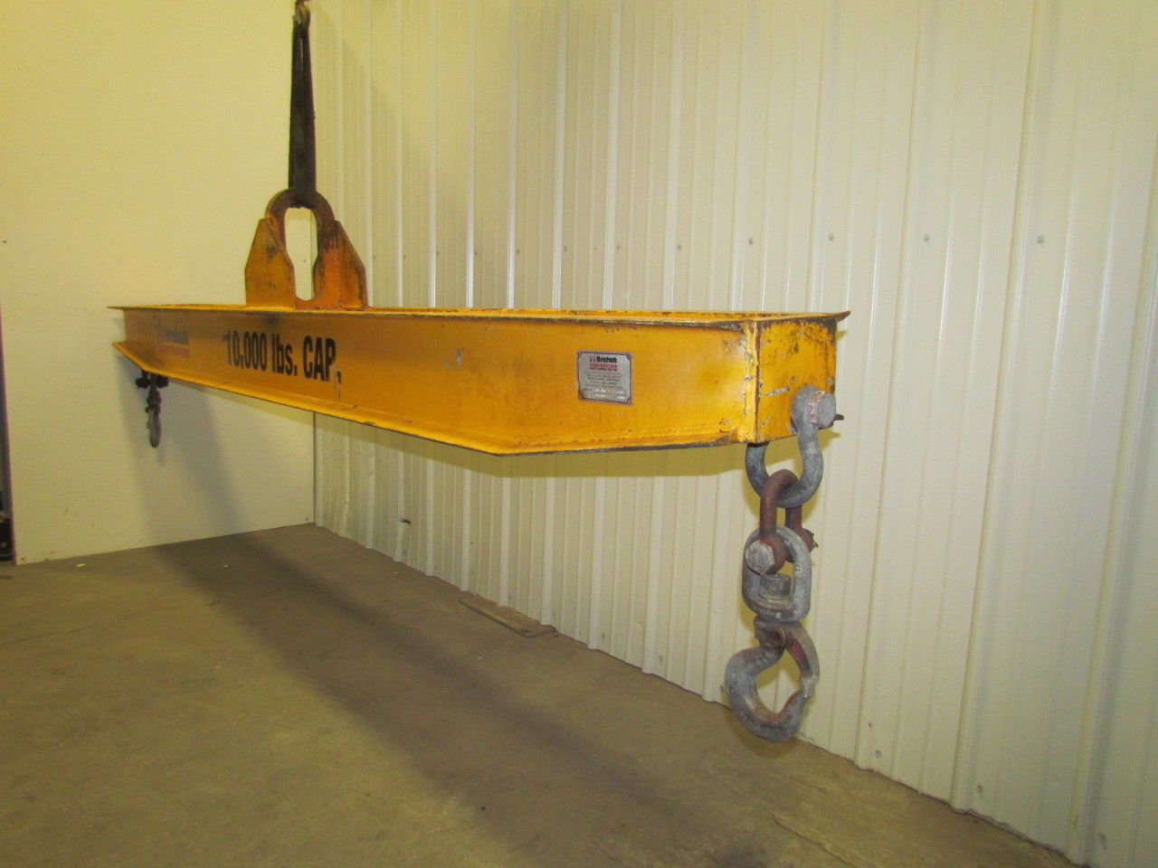 Brehob 5 Ton 10000 LB 10 ft Spreader Bar Lifting Beam Crosby Swivel hooks eBay