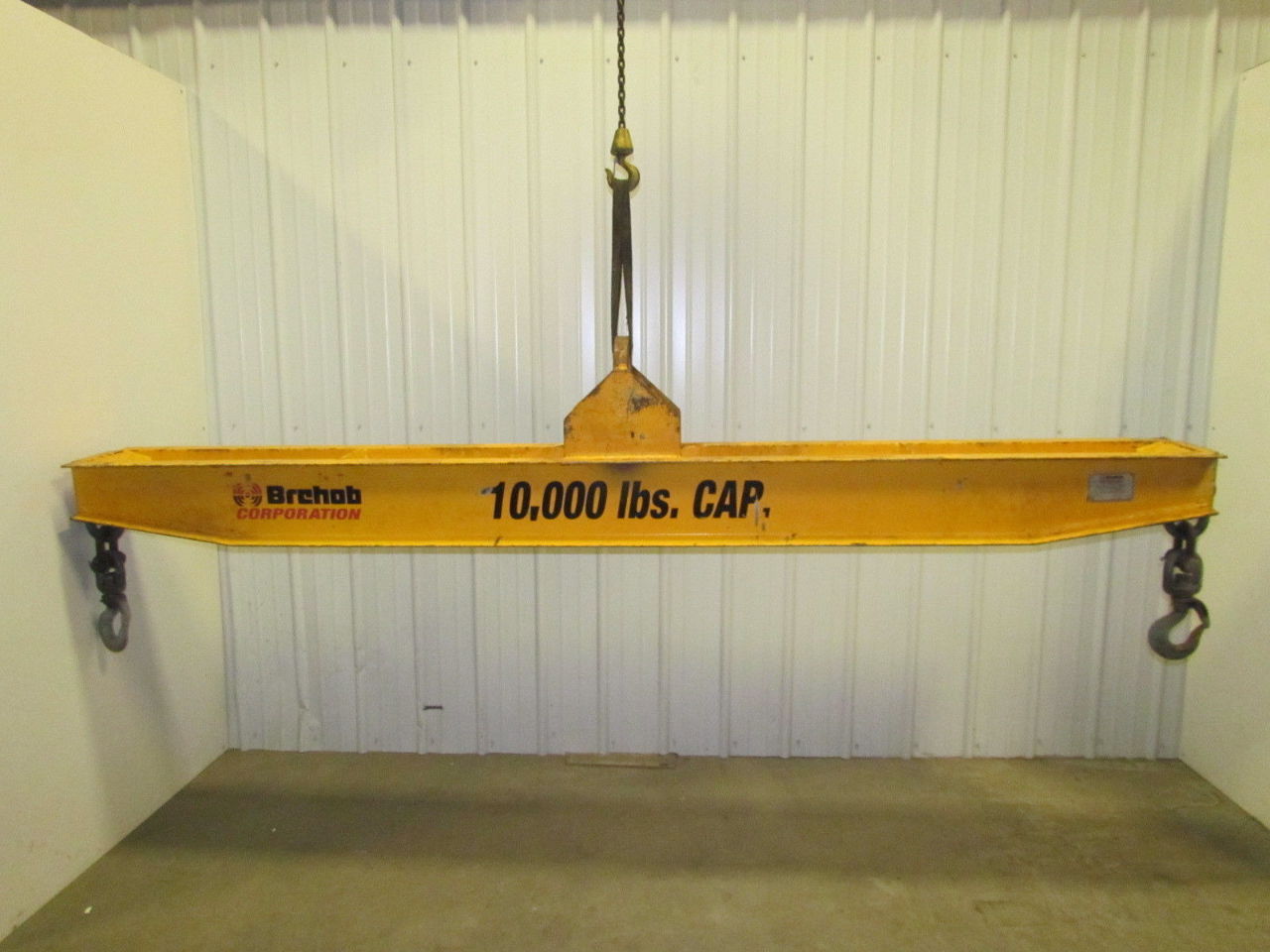 Brehob 5 Ton 10000 LB 10 ft Spreader Bar Lifting Beam Crosby Swivel hooks eBay