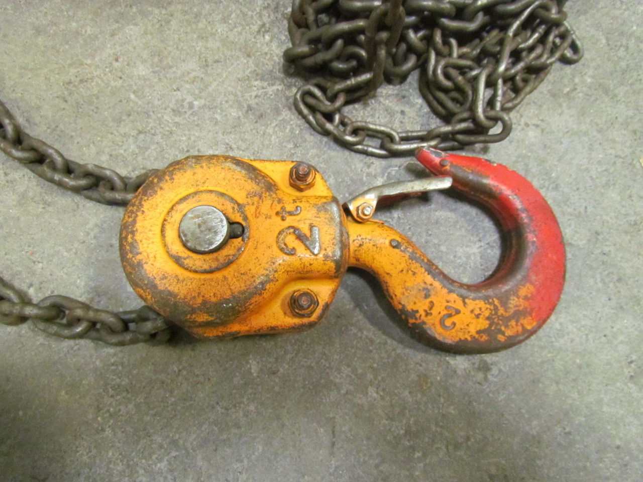 Harrington DF020 2 Ton Manual Chain Fall Hoist 40' Lift 4000 LB Capacity