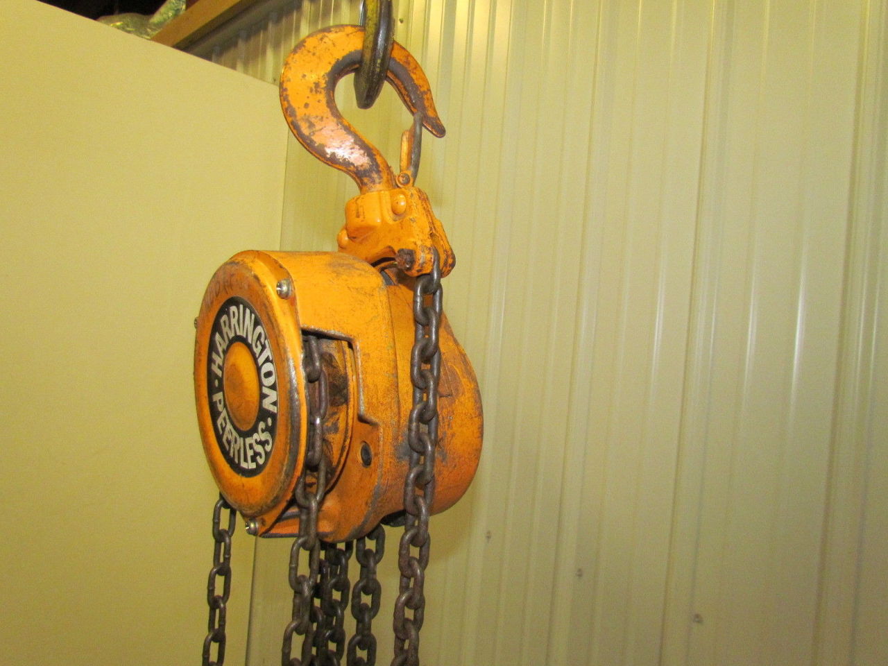 Harrington DF020 2 Ton Manual Chain Fall Hoist 40' Lift 4000 LB Capacity