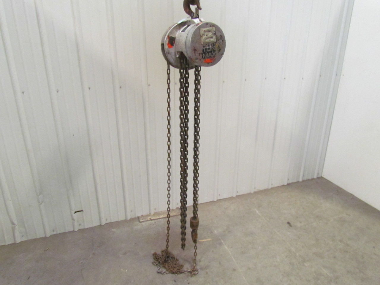 CM Columbus Mckinnon 2 Ton Manual Chain Fall Hoist 11'6" Lift 4000 lb