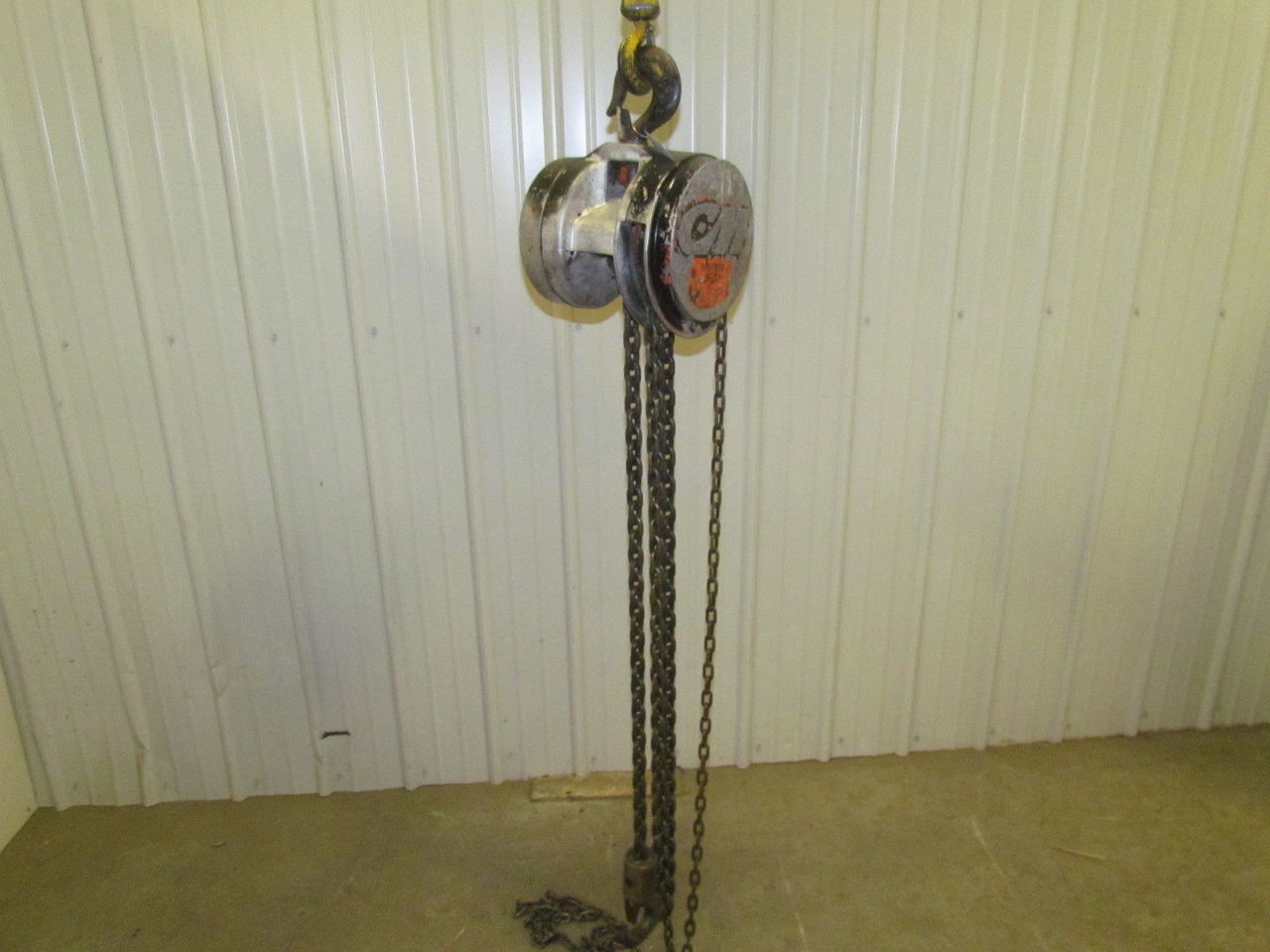 CM Columbus Mckinnon 2 Ton Manual Chain Fall Hoist 12'Lift 4000 lb Load