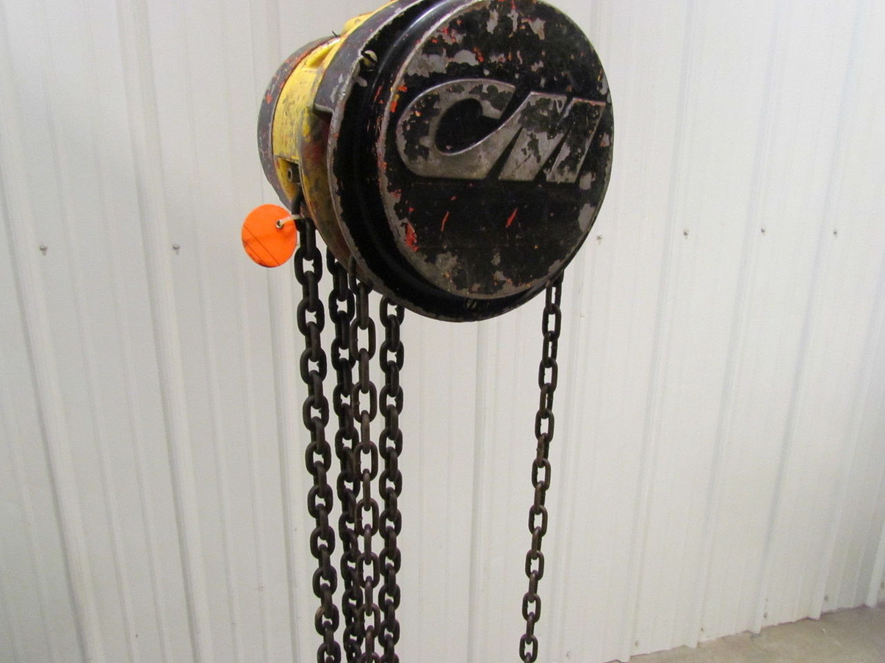 CM Columbus Mckinnon S 1 Ton Manual Chain Fall Hoist 8' Lift 2000lb