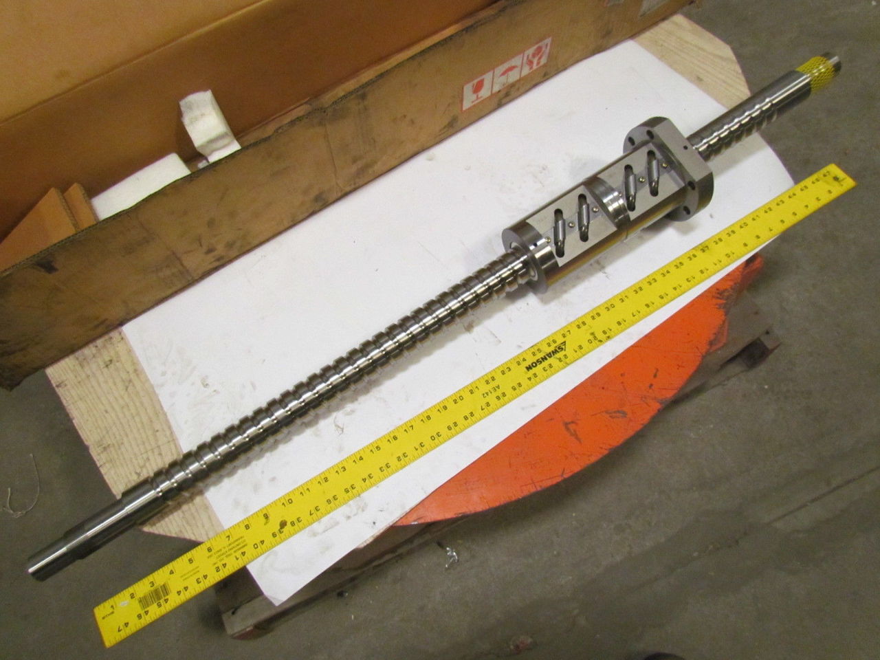 Tsubaki Ball Screw 50mm Shaft Dia 20mm Thread Pitch Zero Backlash Nut