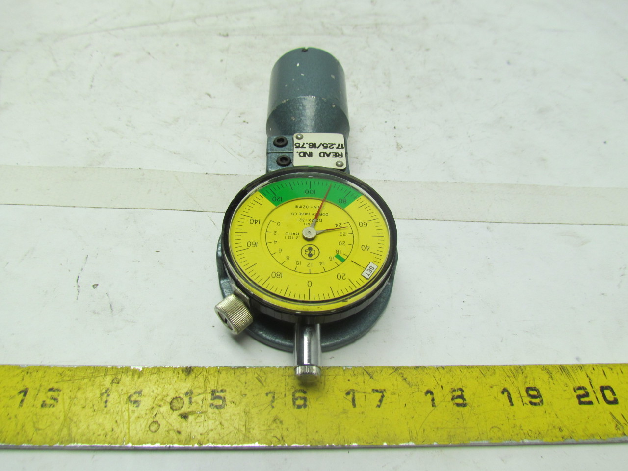 Dorsey DCMX 321 Chamfer Countersink Gauge Dial Indicator Gage 17mm Dia