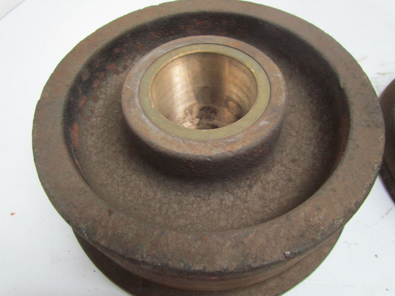 2 Iron Rail Style Flanged Track Wheels 9" Dia Flange 8" Dia Wheel 21/2