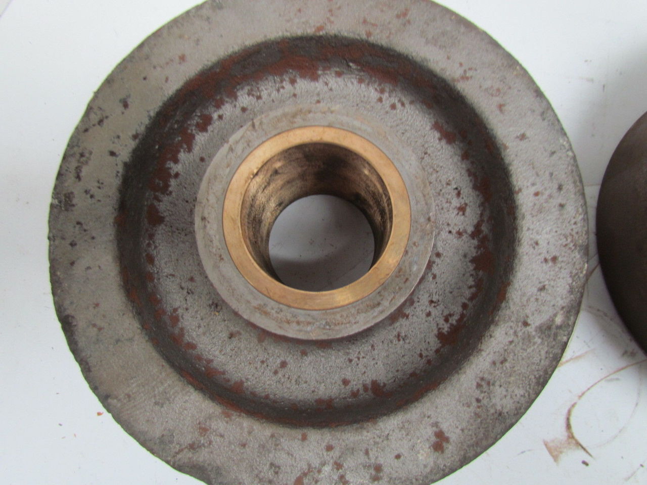 2 Iron Rail Style Flanged Track Wheels 9" Dia Flange 8" Dia Wheel 21/2