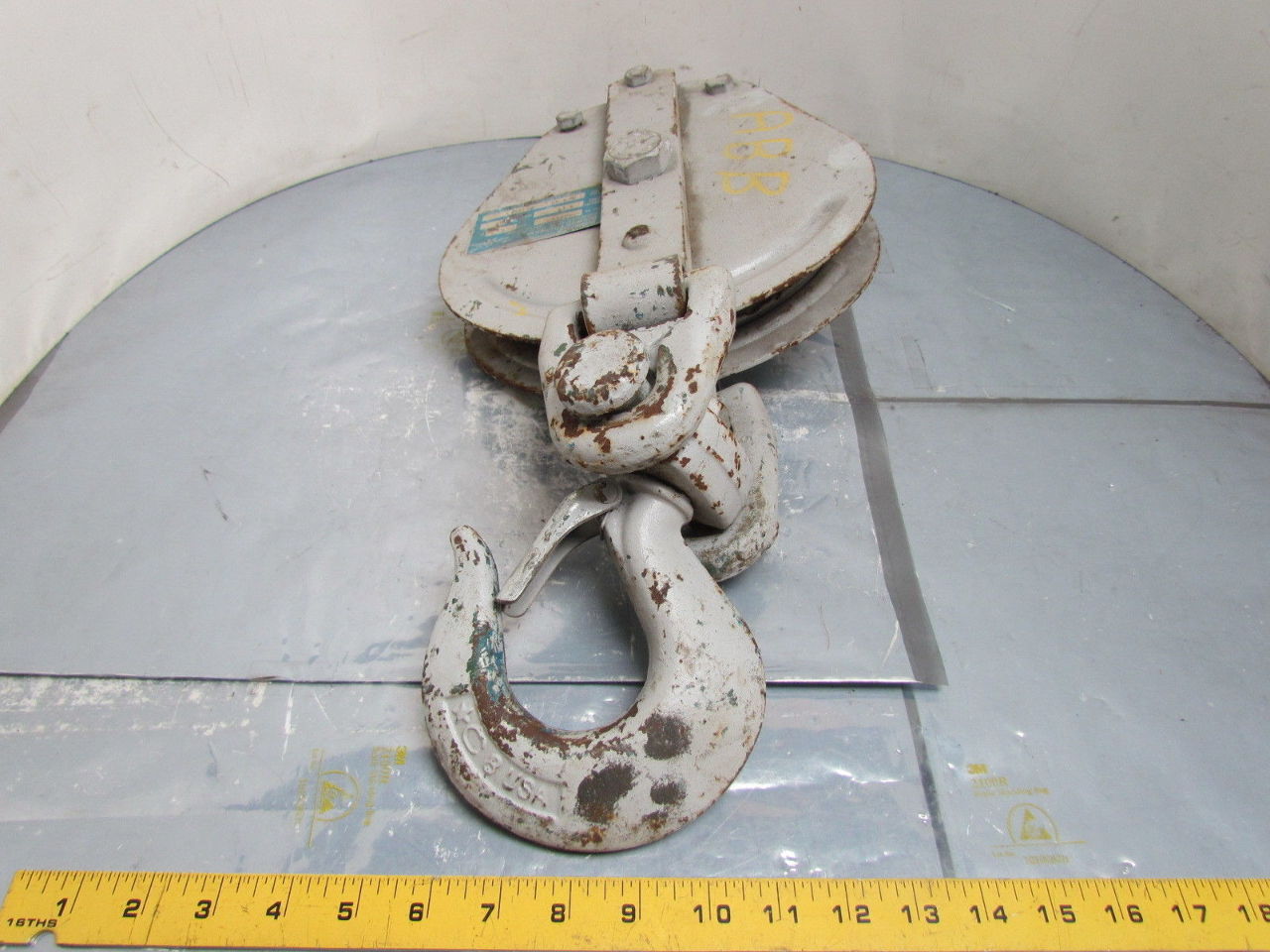 Campbell 4084V 5/8"Wire Rope Cable Snatch Block 8"dia Pulley tackle