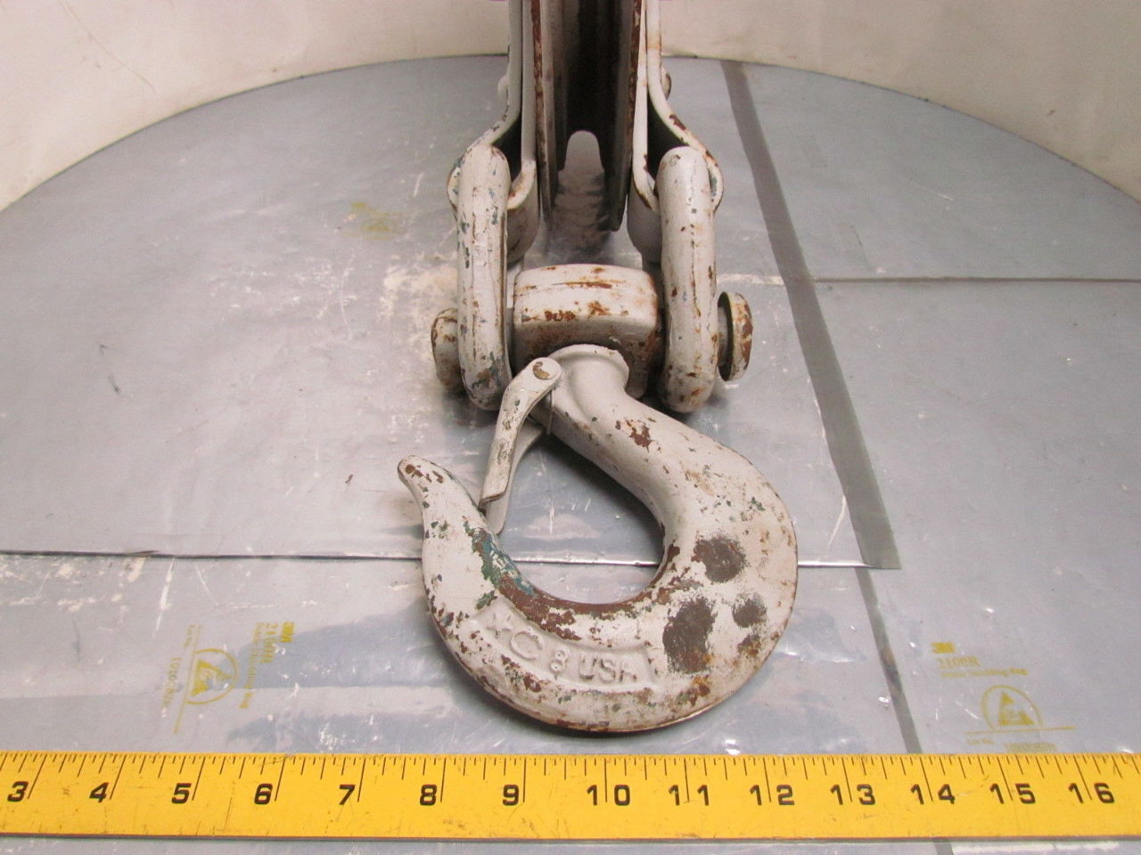 Campbell 4084V 5/8"Wire Rope Cable Snatch Block 8"dia Pulley tackle